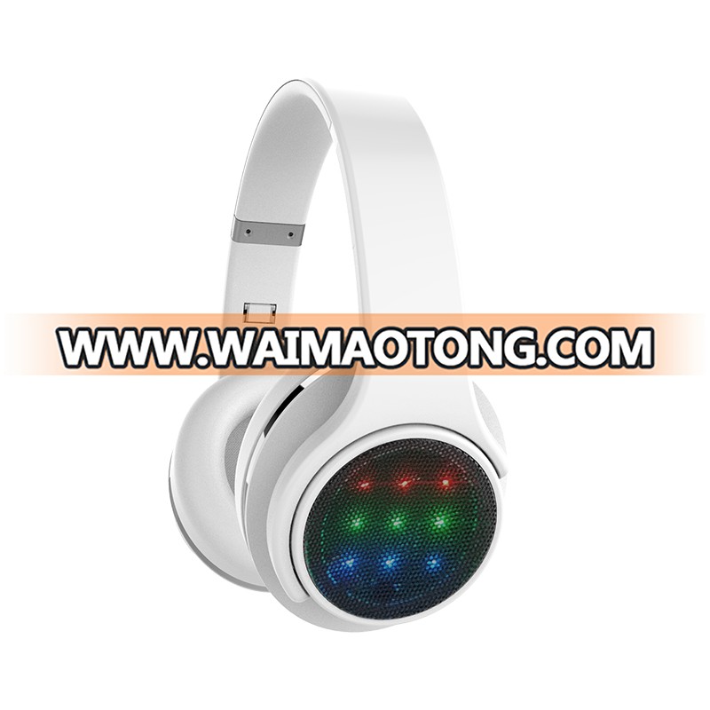 Oem Promotional Noise Canceling stereo wireless led headphone